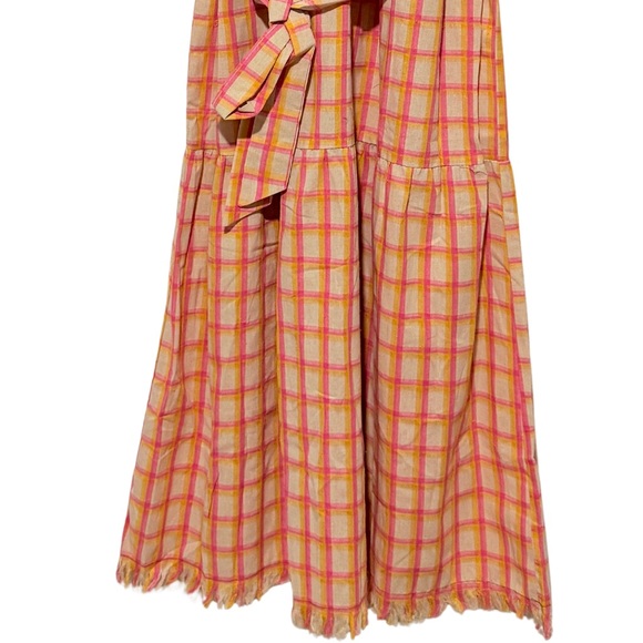 UMGEE Plaid Shirt Dress w Frayed Hem - Size Small, NWT! - Picture 4 of 5